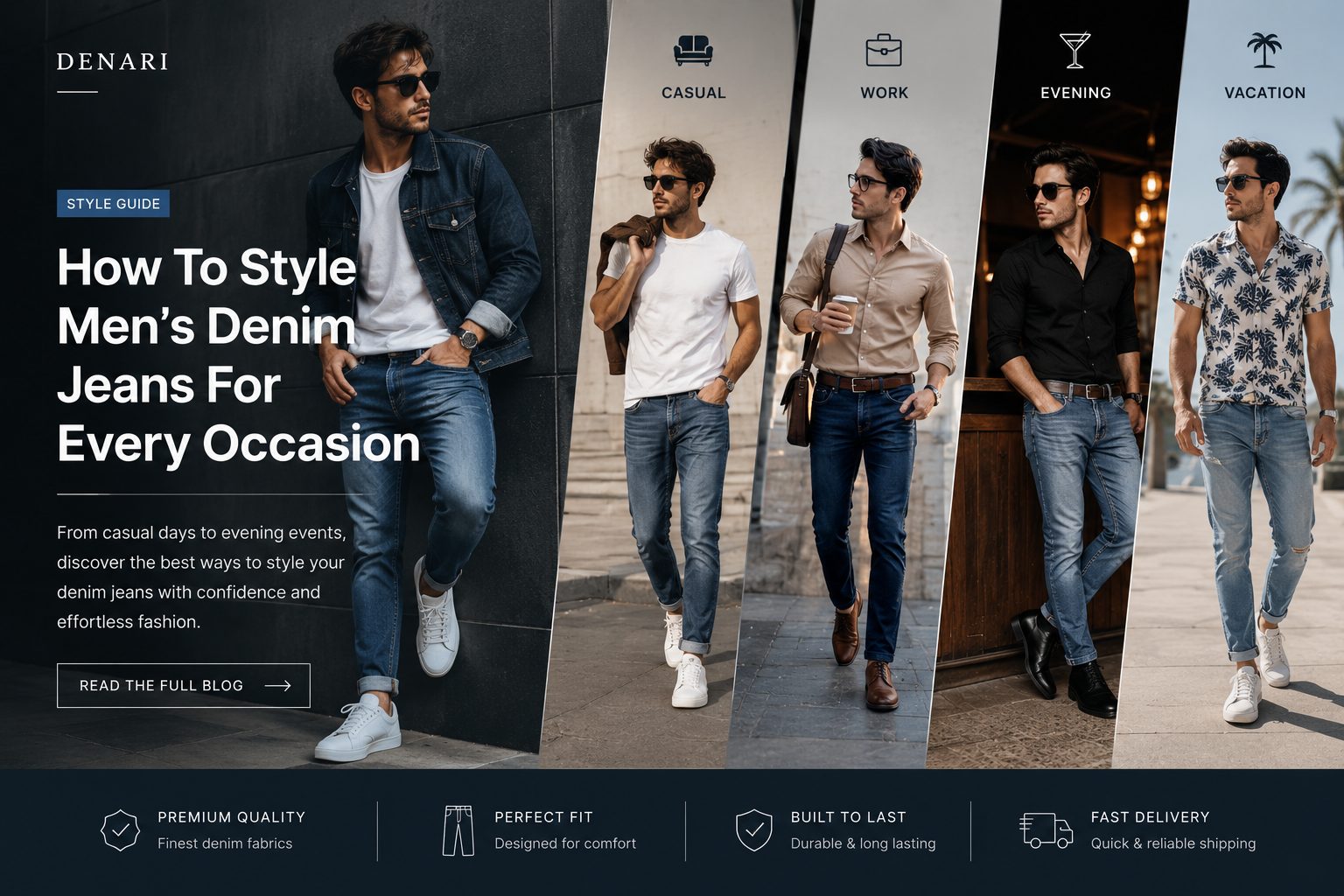 How To Style Men’s Denim Jeans For Every Occasion